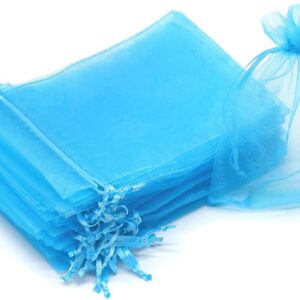 100pcs Drawstring Organza Jewelry Candy Pouch Party Wedding Favor Gift Bags