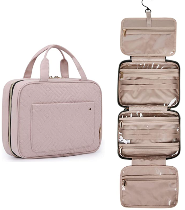 Save 30% on Toiletry Bag Travel Bag with Hanging Hook, Water-resistant