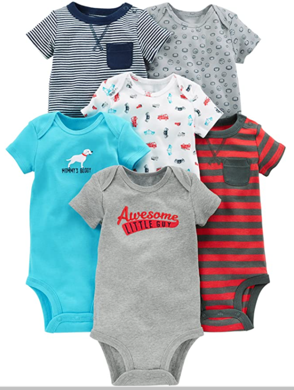 Carter's 6-Pack Short-Sleeve Bodysuit