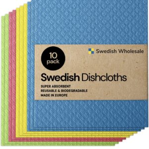 Swedish Wholesale Swedish Dish Cloths - 10 Pack Reusable